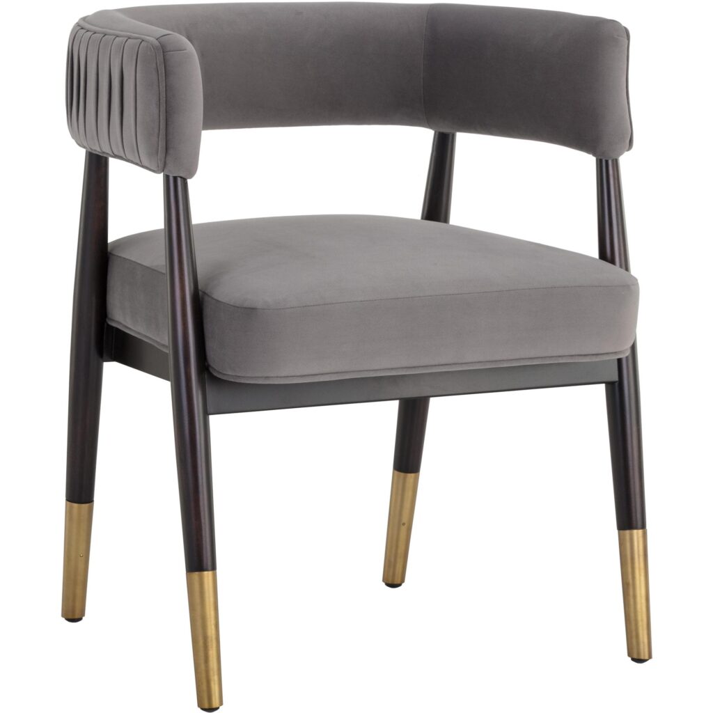 Callem Dining Armchair - Antonio Charcoal