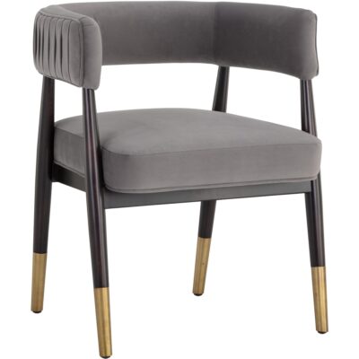 Callem Dining Armchair - Antonio Charcoal