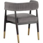 Callem Dining Armchair - Antonio Charcoal 110527 110527 CALLEM DINING ARMCHAIR ANTONIO CHARCOAL 3