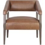 Carlyle Lounge Chair - Shalimar Tobacco Leather 110532 110532 CARLYLE LOUNGE CHAIR SHALIMAR TOBACCO LEATHER 1