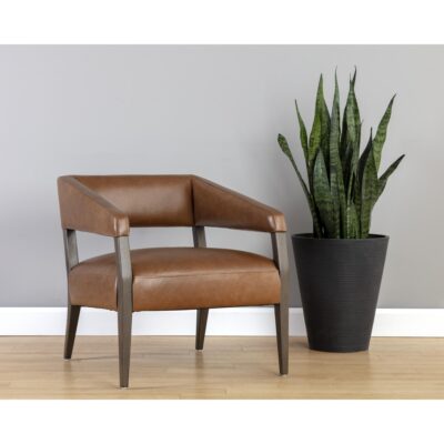 Carlyle Lounge Chair - Shalimar Tobacco Leather 12 Carlyle Lounge Chair - Shalimar Tobacco Leather 110532 110532 CARLYLE LOUNGE CHAIR SHALIMAR TOBACCO LEATHER 5