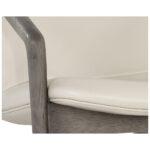 Cinelli Lounge Chair - Ash Grey - Astoria Cream Leather 110537 110537 CINELLI LOUNGE CHAIR ASTORIA CREAM LEATHER 6