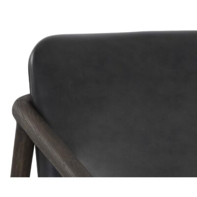 Cinelli Lounge Chair - Dark Brown - Brentwood Charcoal Leather 12 Cinelli Lounge Chair - Dark Brown - Brentwood Charcoal Leather 110538 110538 CINELLI LOUNGE CHAIR BRENTWOOD CHARCOAL LEATHER 7