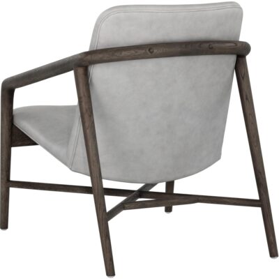 Cinelli Lounge Chair - Distressed Brown - Saloon Light Grey Leather 10 Cinelli Lounge Chair - Distressed Brown - Saloon Light Grey Leather 110539 110539 CINELLI LOUNGE CHAIR SALOON LIGHT GREY LEATHER 3