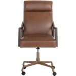 Collin Office Chair - Brown - Shalimar Tobacco Leather 110542 110542 COLLIN OFFICE CHAIR SHALIMAR TOBACCO LEATHER 1