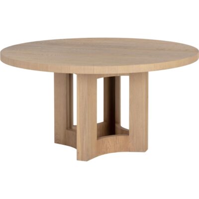 11 Round Dining Tables That Make a Statement 110551 ELMA DINING TABLE NATURAL 60 1