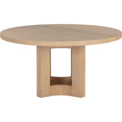 11 Round Dining Tables That Make a Statement 110551 ELMA DINING TABLE NATURAL 60 2