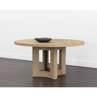 11 Round Dining Tables That Make a Statement 110551 ELMA DINING TABLE NATURAL 60 5