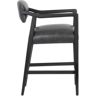 Keagan Counter Stool - Brentwood Charcoal Leather 110558 110558 2