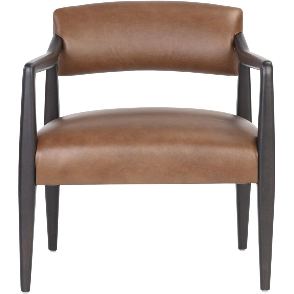 Keagan Lounge Chair - Shalimar Tobacco Leather - Image 2