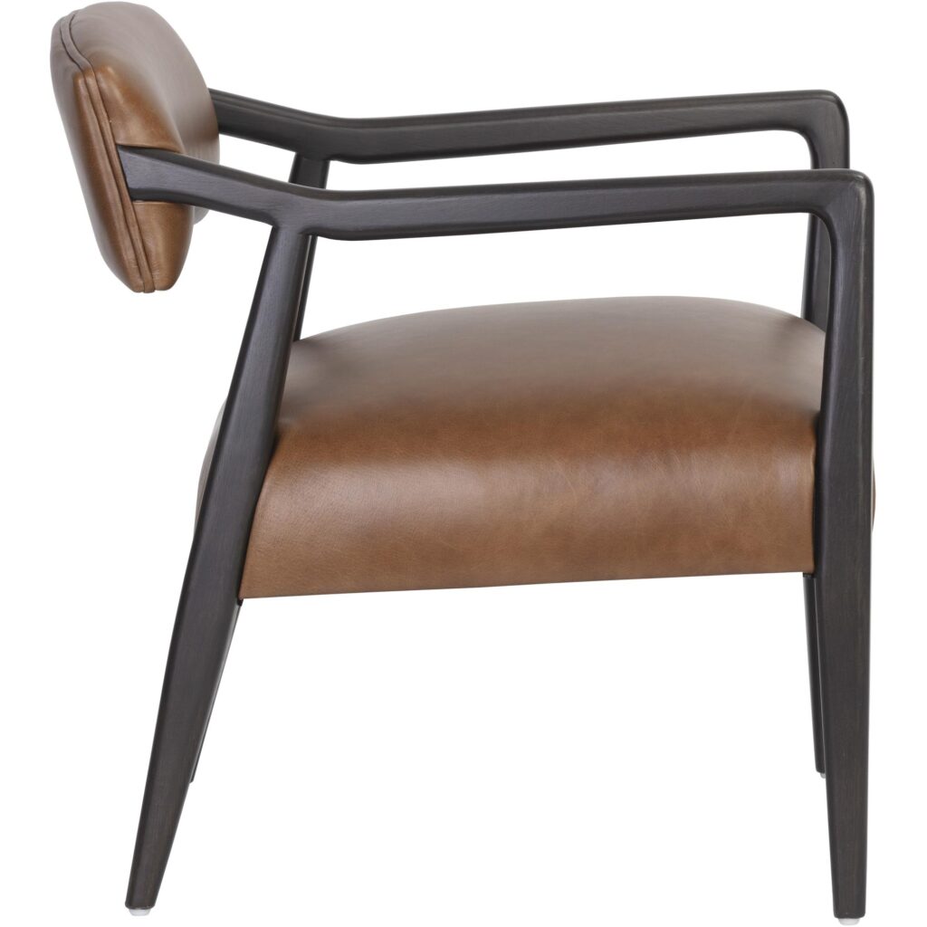 Keagan Lounge Chair - Shalimar Tobacco Leather - Image 3