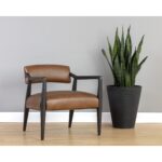 Keagan Lounge Chair - Shalimar Tobacco Leather 110562 110562 KEAGAN LOUNGE CHAIR SHALIMAR TOBACCO LEATHER 5