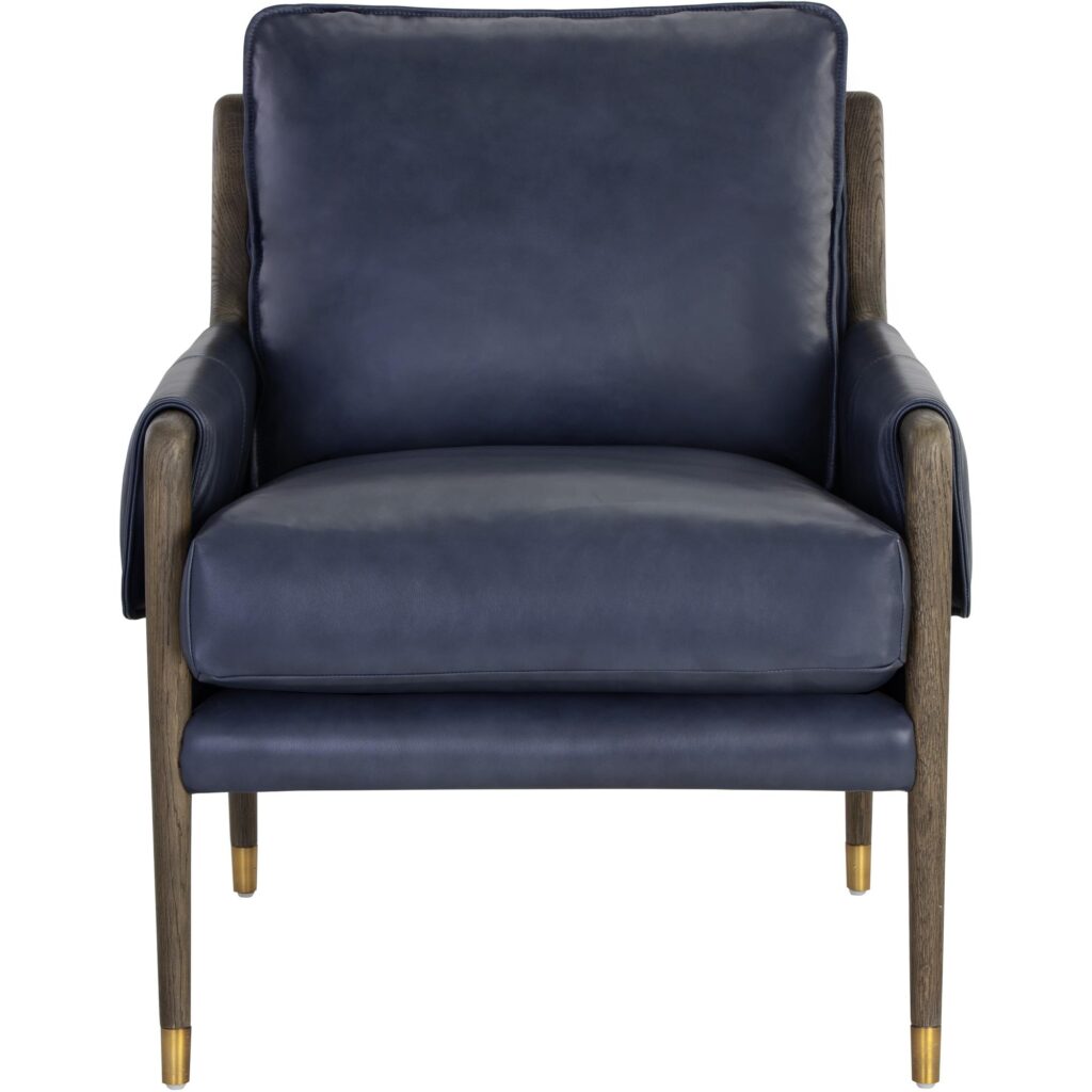 Mauti Armchair - Distressed Brown - Cortina Ink Leather - Image 2