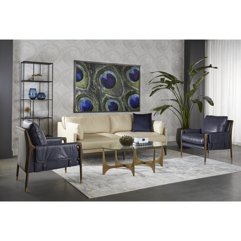 Mauti Armchair - Distressed Brown - Cortina Ink Leather - Image 9