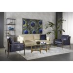Mauti Armchair - Distressed Brown - Cortina Ink Leather 110573 110573 MAUTI LOUNGE CHAIR DISTRESSED BROWN CORTINA INK LEATHER 10