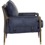 Mauti Armchair - Distressed Brown - Cortina Ink Leather 110573 110573 MAUTI LOUNGE CHAIR DISTRESSED BROWN CORTINA INK LEATHER 2