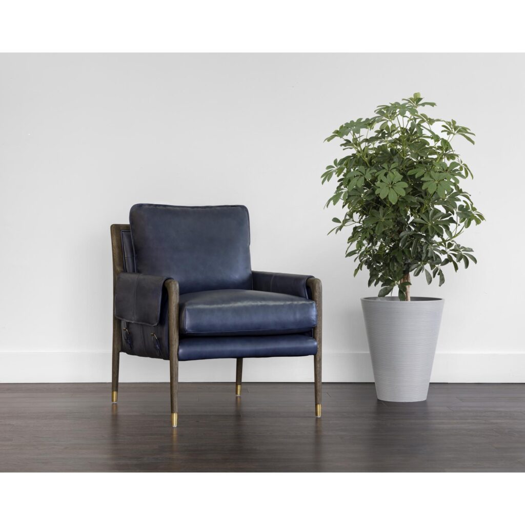Mauti Armchair - Distressed Brown - Cortina Ink Leather - Image 5