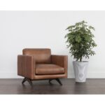 Rogers Armchair - Shalimar Tobacco Leather 110579 110579 ROGERS ARMCHAIR SHALIMAR TOBACCO LEATHER 5