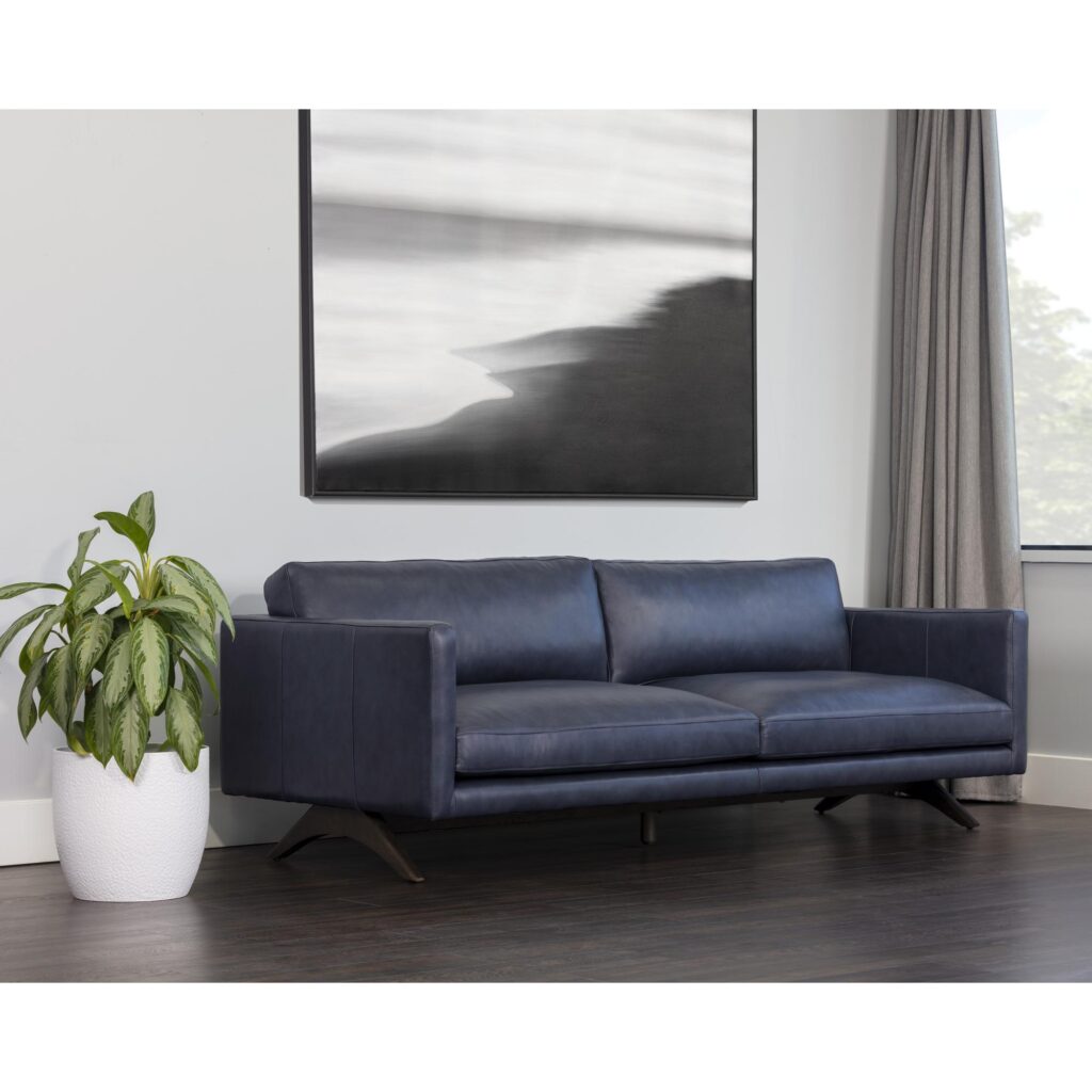 Rogers Sofa - Cortina Ink Leather - Image 4