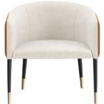 Asher Lounge Chair - Meg Taupe / Meg Gold 110587 110587 ASHER LOUNGE CHAIR MEG TAUPE 1