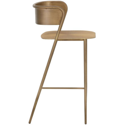 Keanu Counter Stool - Antique Gold 10 Keanu Counter Stool - Antique Gold 110612 110612 KEANU COUNTER STOOL ANTIQUE BRASS 2