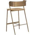Keanu Counter Stool - Antique Gold 110612 110612 KEANU COUNTER STOOL ANTIQUE BRASS 3
