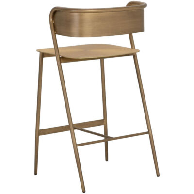 Keanu Counter Stool - Antique Gold 11 Keanu Counter Stool - Antique Gold 110612 110612 KEANU COUNTER STOOL ANTIQUE BRASS 3