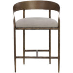Zanatta Counter Stool - Zenith Taupe Grey 110614 110614 ZANATTA COUNTER STOOL ZENITH TAUPE GREY 1