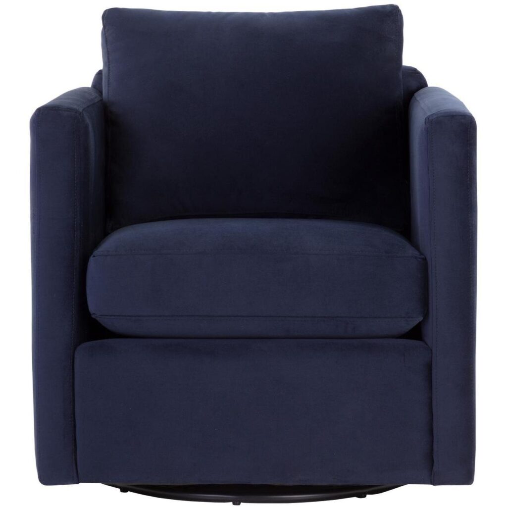 Georgie Swivel Lounge Chair - Abbington Navy - Image 2