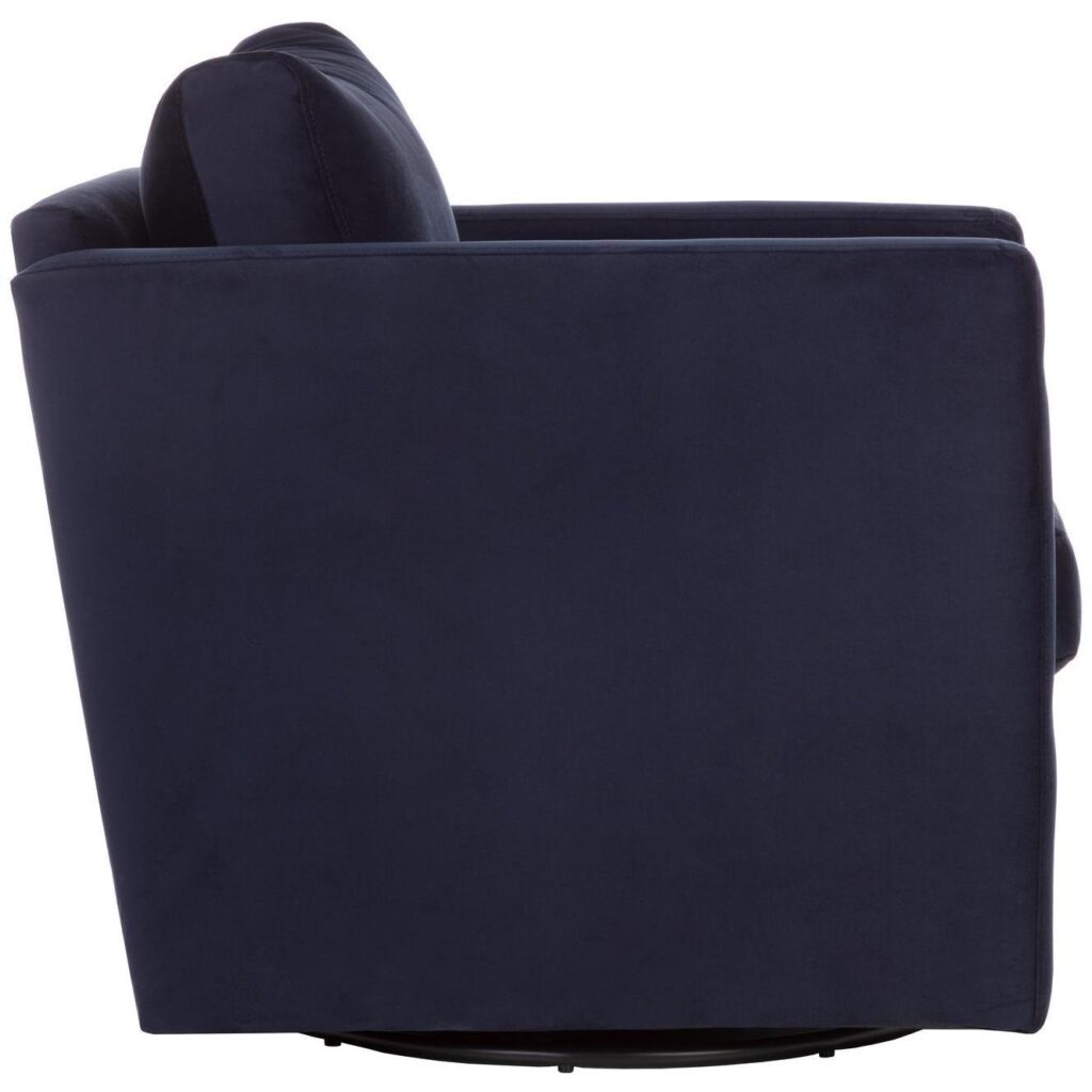 Georgie Swivel Lounge Chair - Abbington Navy - Image 3