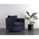 Georgie Swivel Lounge Chair - Abbington Navy 110632 110632 GEORGIE SWIVEL LOUNGE CHAIR ABBINGTON NAVY 5