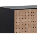 Omari Sideboard - Small - Suede Light Tan Leather 110769 110769 OMARI SIDEBOARD SMALL SUEDED LIGHT TAN LEATHER 6