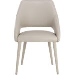 Galen Dining Chair - Linea Light Grey Leather 110790 110790 GALEN DINING CHAIR LINEA LIGHT GREY LEATHER 1