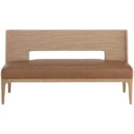 Brocco Banquette - Milliken Cognac 110928 110928 BROCCO BENCH MILLIKEN COGNAC 1