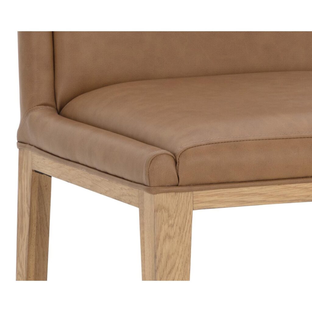Kalla Dining Chair - Milliken Cognac - Image 6