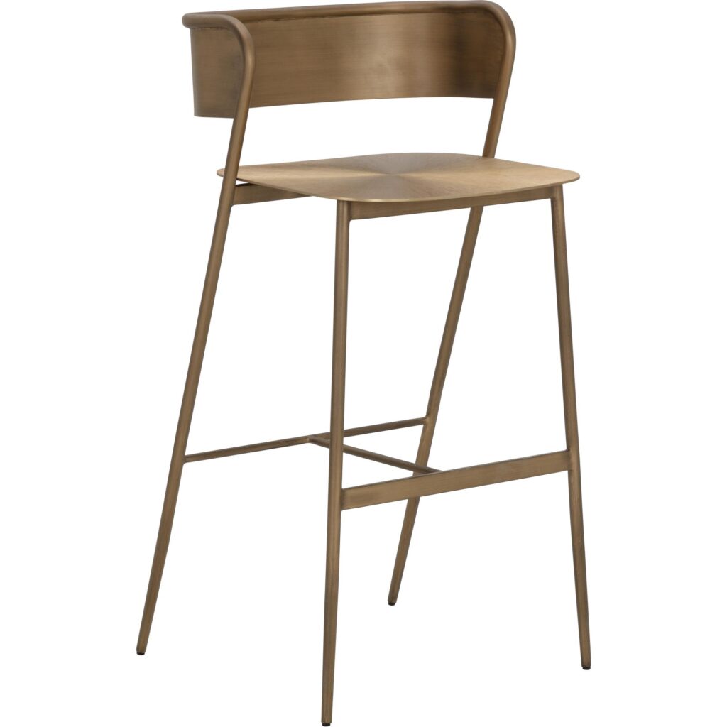 Keanu Barstool - Antique Gold
