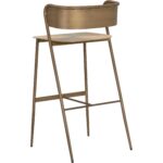 Keanu Barstool - Antique Gold 110938 110938 KEANU BARSTOOL ANTIQUE BRASS 3