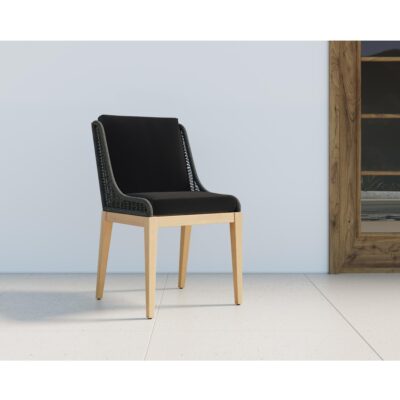 Sorrento Dining Chair - Natural - Arashi Black 15 Sorrento Dining Chair - Natural - Arashi Black 110963 110963 SORRENTO DINING CHAIR NATURAL REGENCY BLACK 5