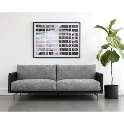 Ashi Sofa - Nash Zebra / Coal Black 10 Ashi Sofa - Nash Zebra / Coal Black 110996 110996 ASHI SOFA NASH ZEBRA COAL BLACK 5