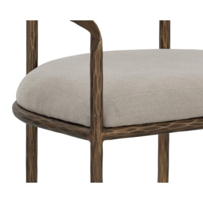 Zanatta Dining Armchair - Zenith Taupe Grey 110998 110998 ZANATTA DINING ARMCHAIR ZENITH TAUPE GREY 6