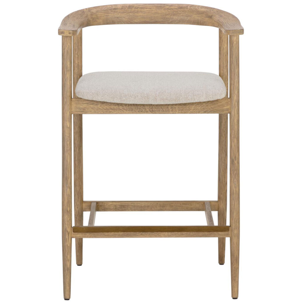 Jeremy Counter Stool - Weathered Oak - Dove Cream - Image 2