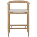 Jeremy Counter Stool - Weathered Oak - Dove Cream 111008 111008 JEREMY COUNTER STOOL WEATHERED OAK DOVE CREAM 1