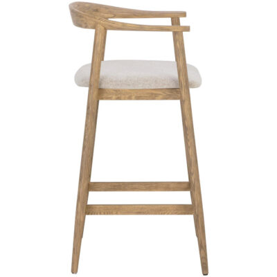 Jeremy Counter Stool - Weathered Oak - Dove Cream 111008 111008 JEREMY COUNTER STOOL WEATHERED OAK DOVE CREAM 2