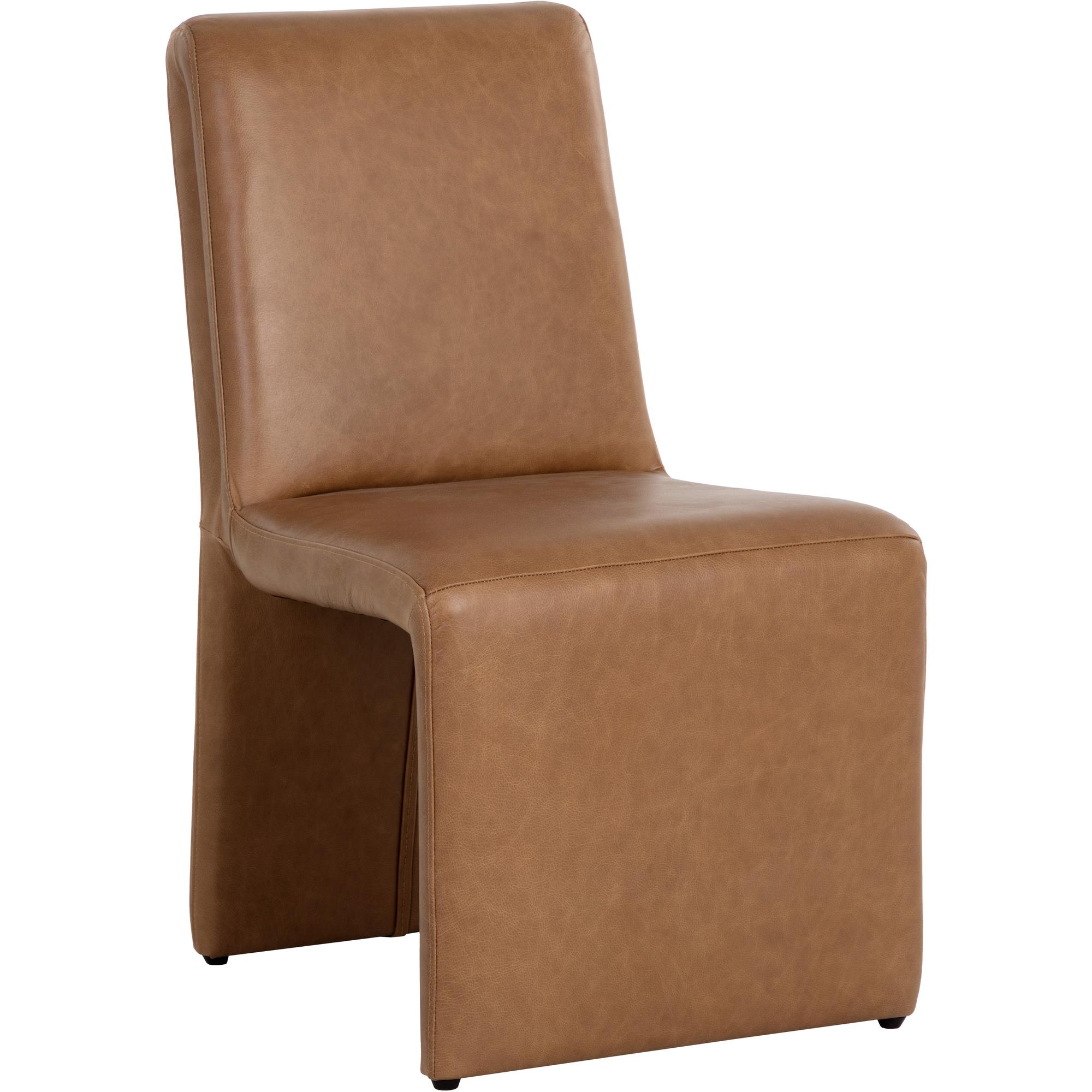 Cascata Dining Chair - Marseille Camel Leather 1 Cascata Dining Chair - Marseille Camel Leather