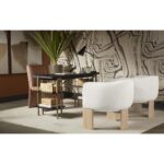 Cascata Dining Chair - Marseille Camel Leather 111012 111012 CASCATA DINING CHAIR MARSEILLE CAMEL LEATHER 10