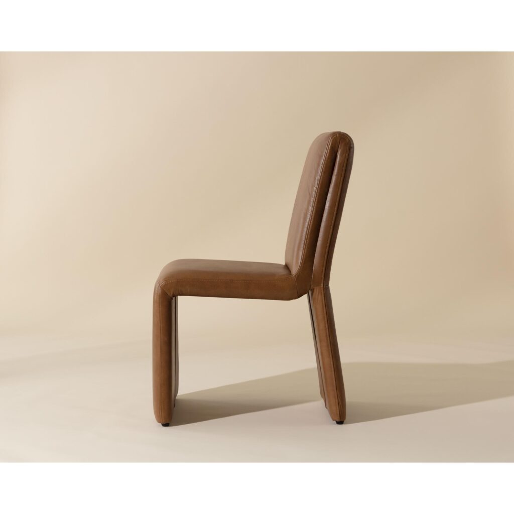 Cascata Dining Chair - Marseille Camel Leather - Image 3
