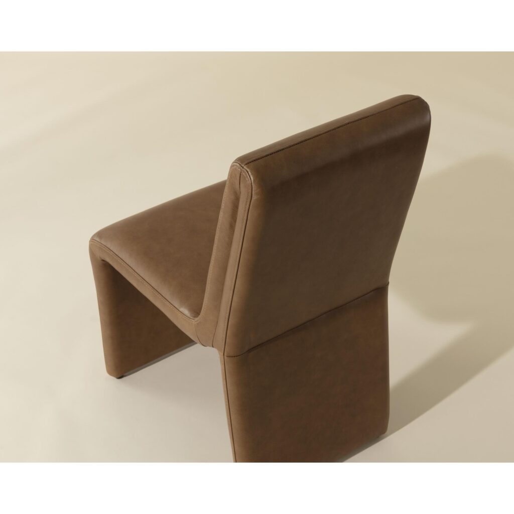 Cascata Dining Chair - Marseille Camel Leather - Image 8