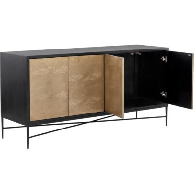 Algarve Sideboard - Black / Champagne Gold 111015 111015 ALGARVE SIDEBOARD BLACK CHAMPAGNE GOLD 3