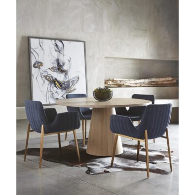 Elina Dining Table - Round - Light Oak - 54" 11 Elina Dining Table - Round - Light Oak - 54" 111022 111022 ELINA DINING TABLE LIGHT OAK 54 10