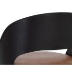 Dezirae Counter Stool - Black - Cognac Leather 111043 111043 DEZIRAE COUNTER STOOL BLACK COGNAC LEATHER 8